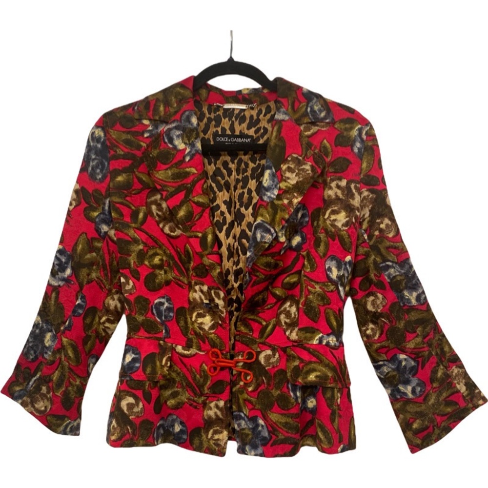 Rare Vintage Dolce & Gabbana Rose Blazer- 2004 Spring/Summer